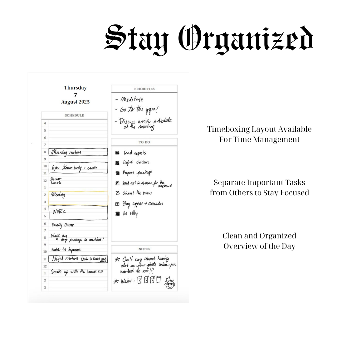 White Hardcover Personalized Half Year Planner (Monday Start Day)