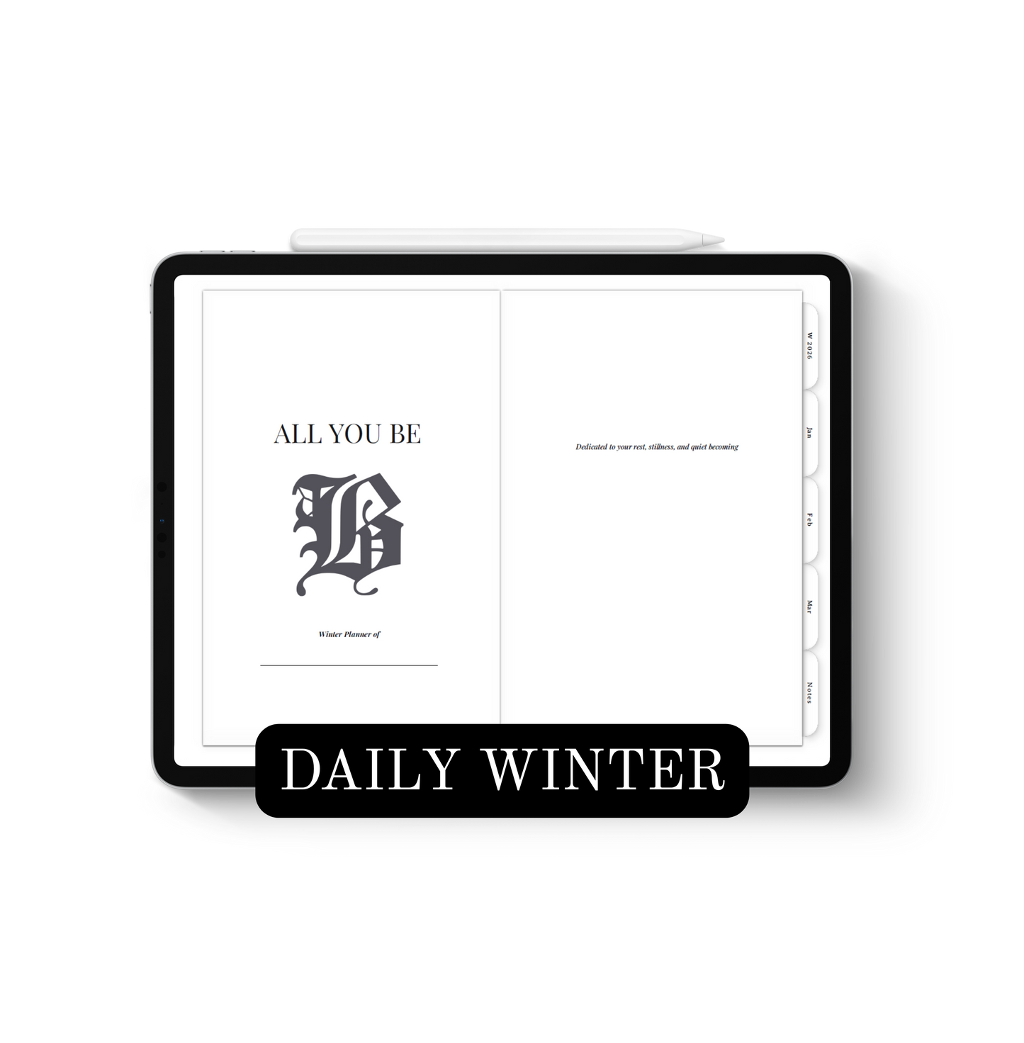 2026 Digital Winter Daily Planner