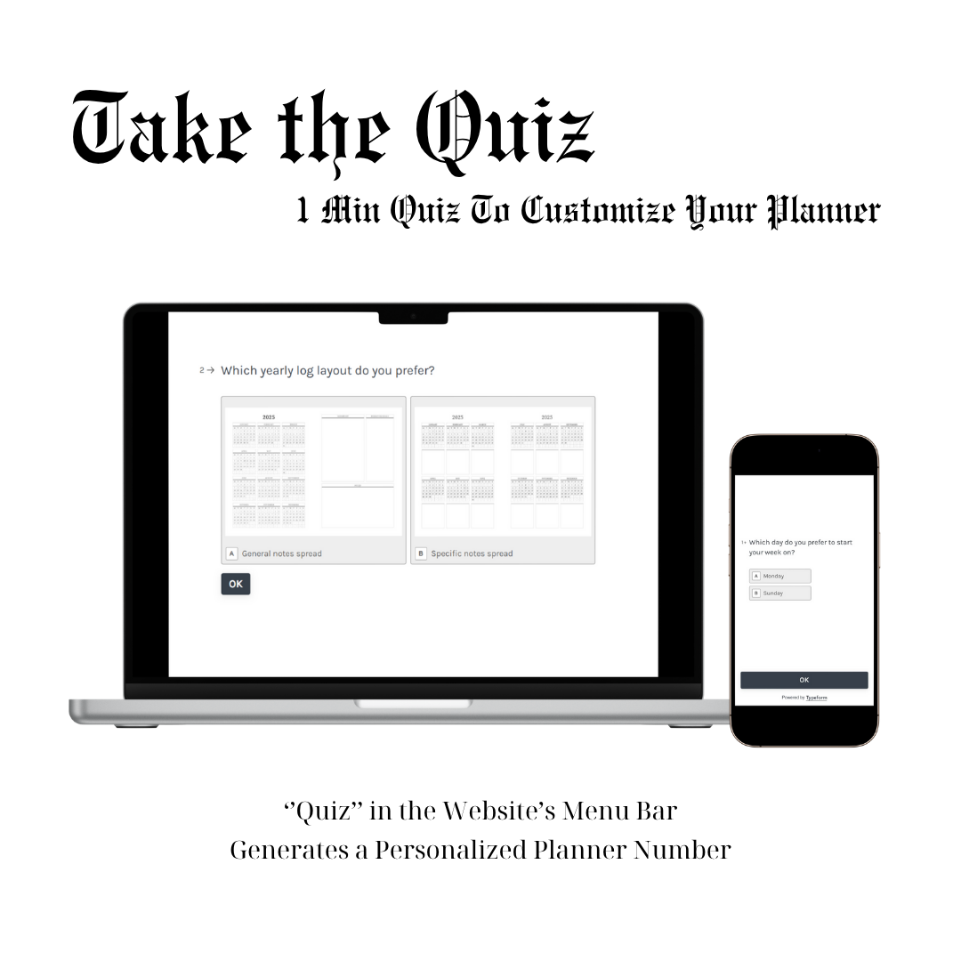 Digital Personalized Half Year Planner