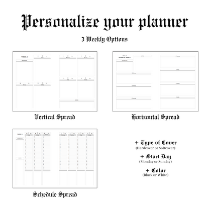 Softcover Half Year 2025 Weekly Planner