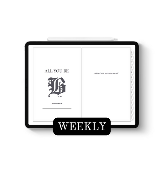 2026 Digital Weekly Planner