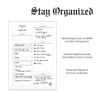 White Hardcover Personalized Half Year Planner (Monday Start Day)