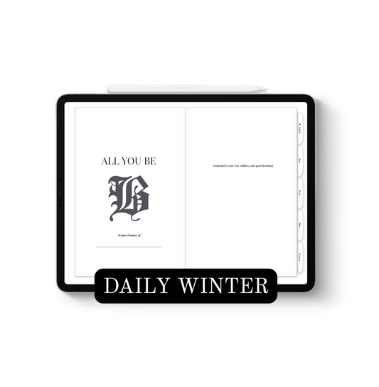 2026 Digital Winter Daily Planner