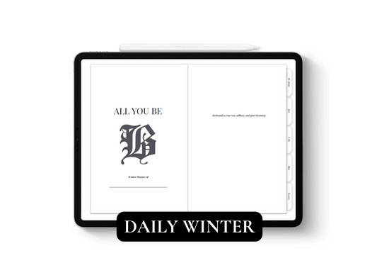 2026 Digital Winter Daily Planner