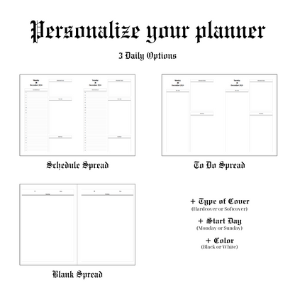 Softcover Half Year 2025 Daily Planner