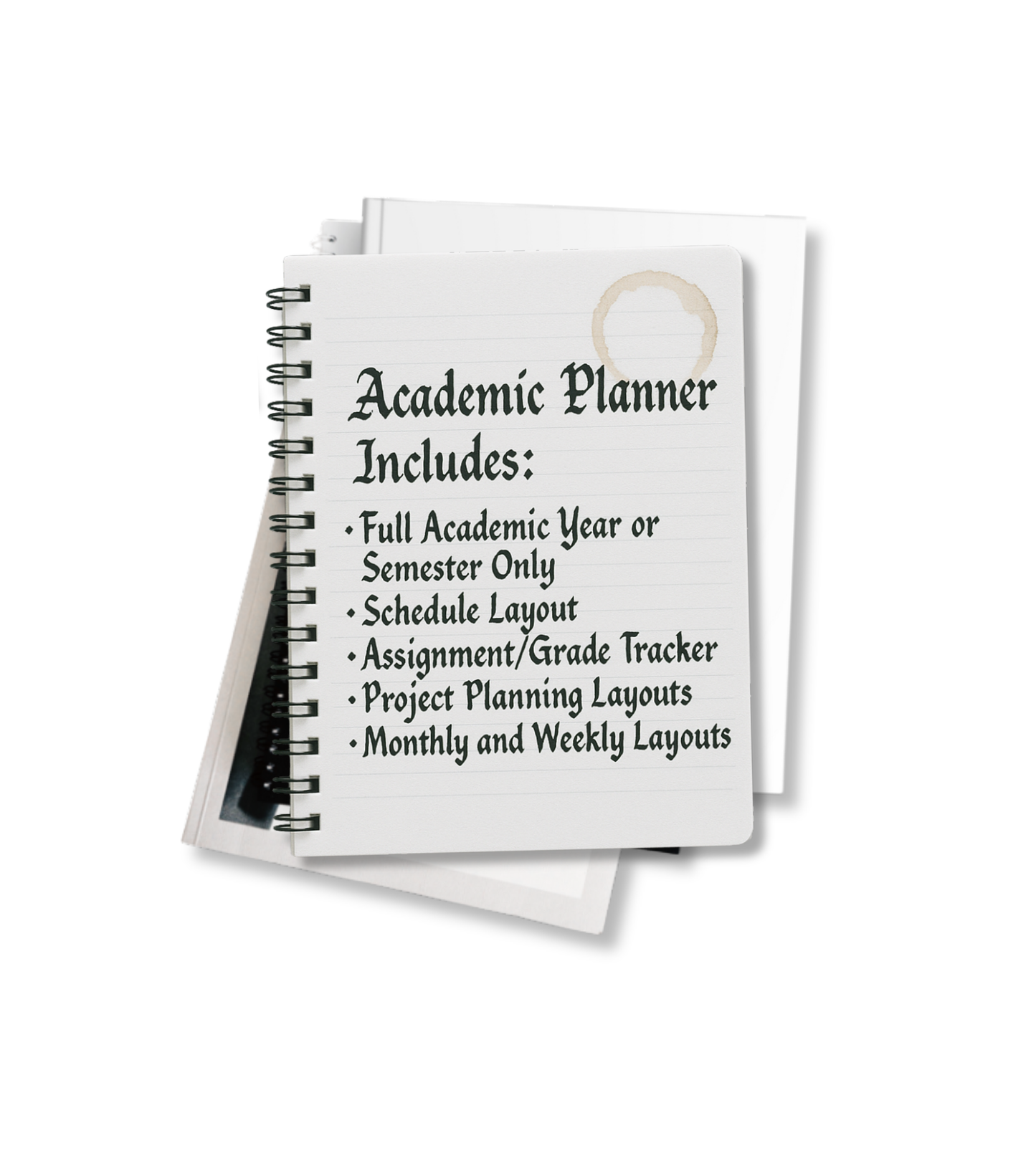 Fall Semester Academic Planner