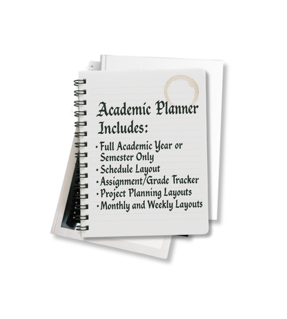 Fall Semester Academic Planner