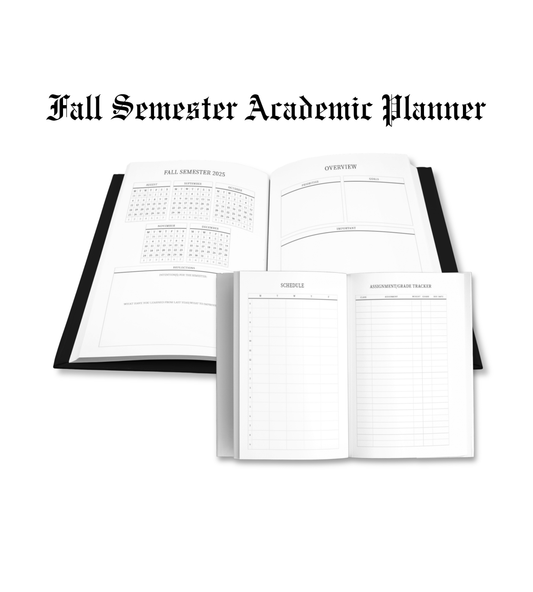 Fall Semester Academic Planner