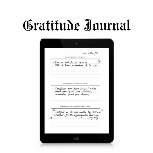 Digital Gratitude Journal