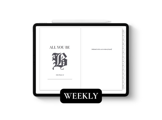 2026 Digital Weekly Planner