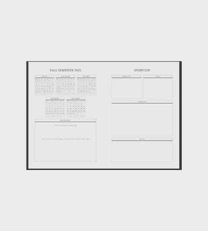 Fall Semester Academic Planner